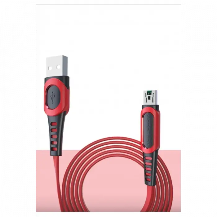 Mey İthalat®  DC24 Micro USB Kablo 1.2M 4A - Kırmızı
