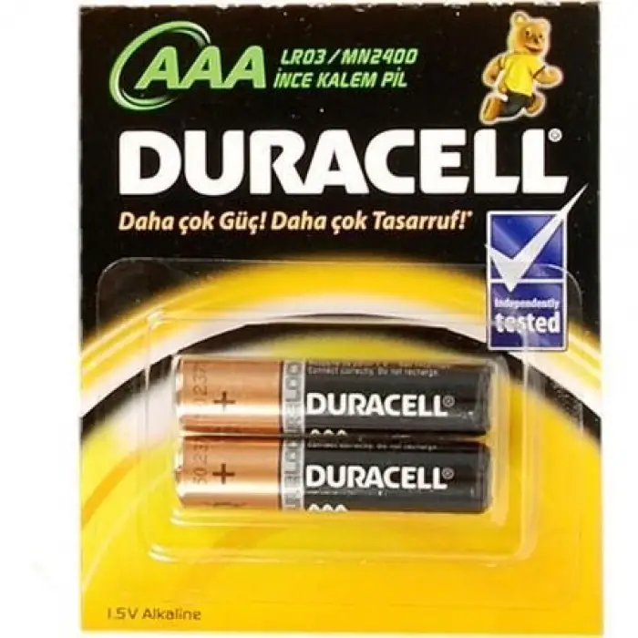 Mey İthalat® Duracell Alkalin Pil AAA 2 li Paket