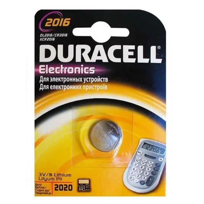 Mey İthalat® Duracell CR 2016 Lityum Pil 3 Volt