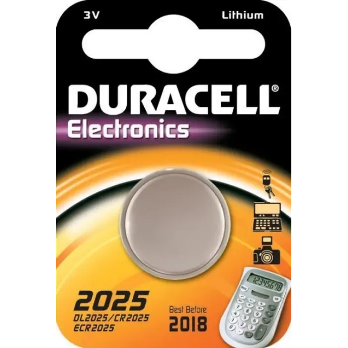 Mey İthalat® Duracell CR 2025 Lityum Pil 3 Volt