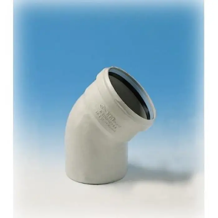 Mey İthalat® Ege Yıldız 125X45 Pvc Açık Dirsek 3,2 mm