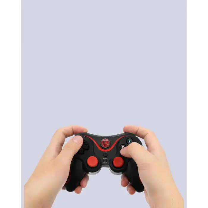 Mey İthalat® Ergonomik Tasarımlı Kablosuz Bluetooth Gamepad Titreşimli