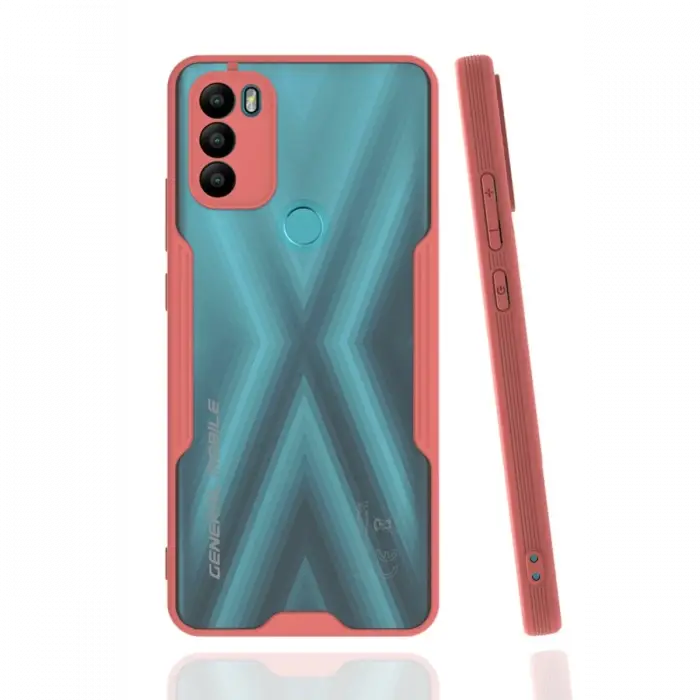 Mey İthalat®  General Mobile GM 21 Plus Kılıf Platin Silikon - Pembe