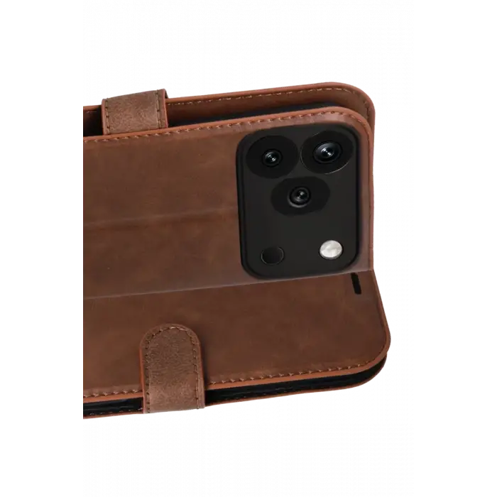 Mey İthalat®  Huawei Honor 600 Pro Trend S Plus Kapaklı Kılıf - Taba