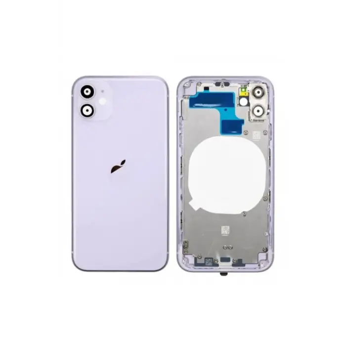 Mey İthalat® iPhone 11 Boş Kasa Kapak (Mor)