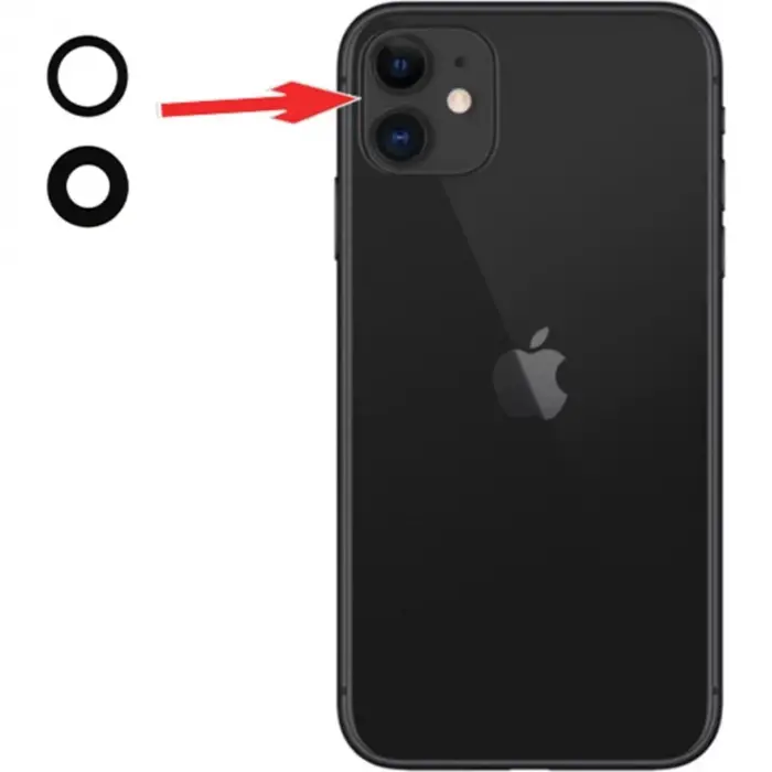 Mey İthalat® iPhone 11 Kamera Camı Lensi Seti
