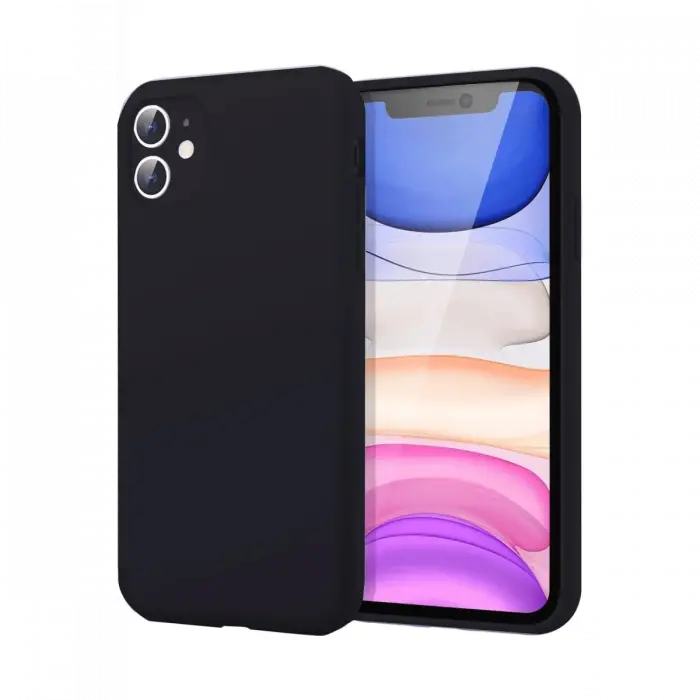 Mey İthalat®  iPhone 11 Kılıf First Silikon - Siyah