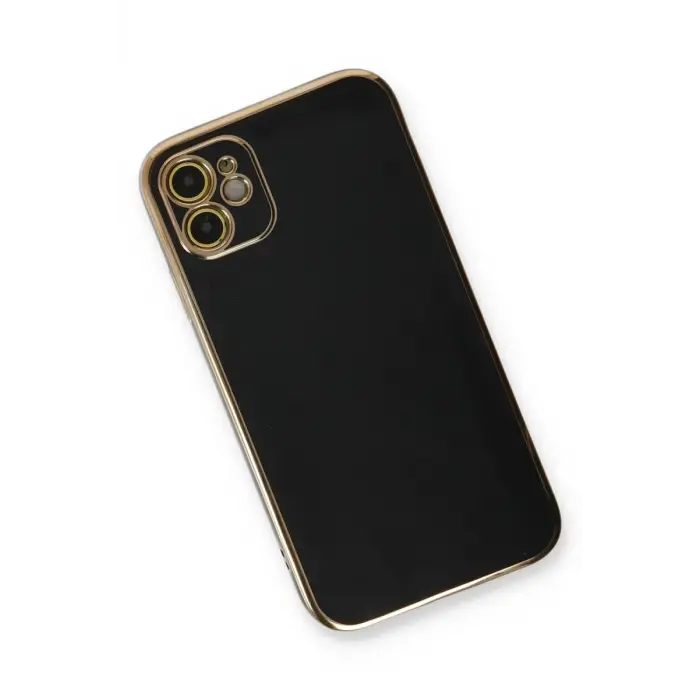 Mey İthalat®   iPhone 11 Kılıf Volet Silikon - Siyah