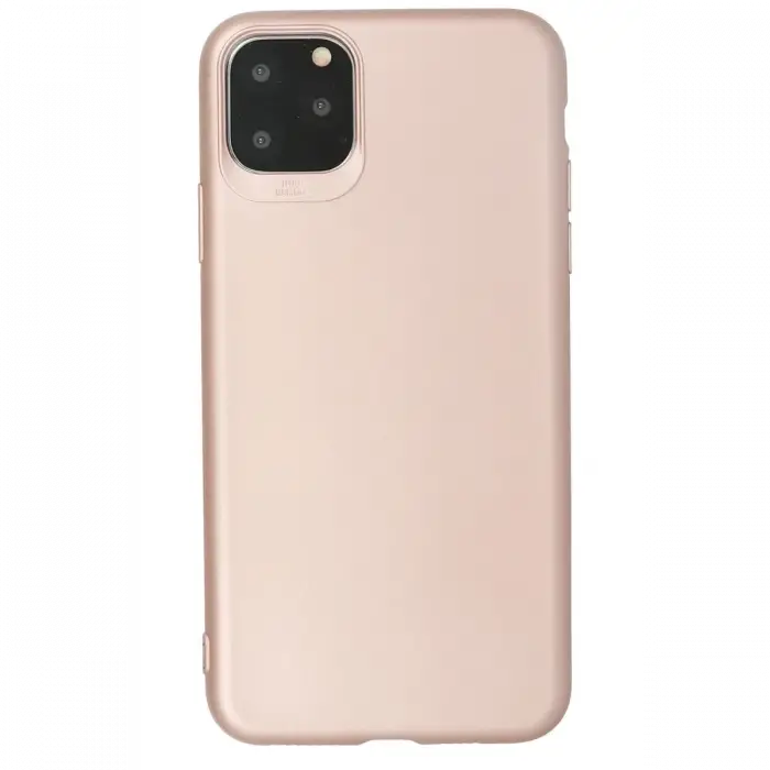Mey İthalat®   iPhone 11 Pro Max Kılıf First Silikon - Rose Gold