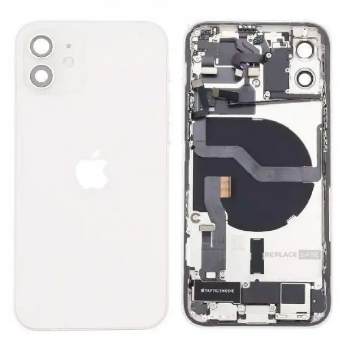 Mey İthalat® iPhone 12 FULL Dolu Kasa (Beyaz)