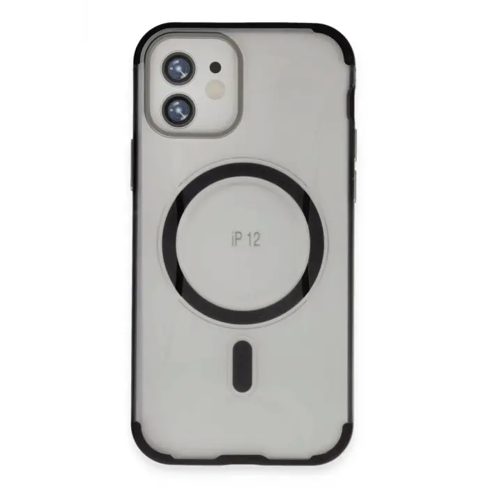 Mey İthalat®   iPhone 12 Hilton Magsafe Kapak - Siyah