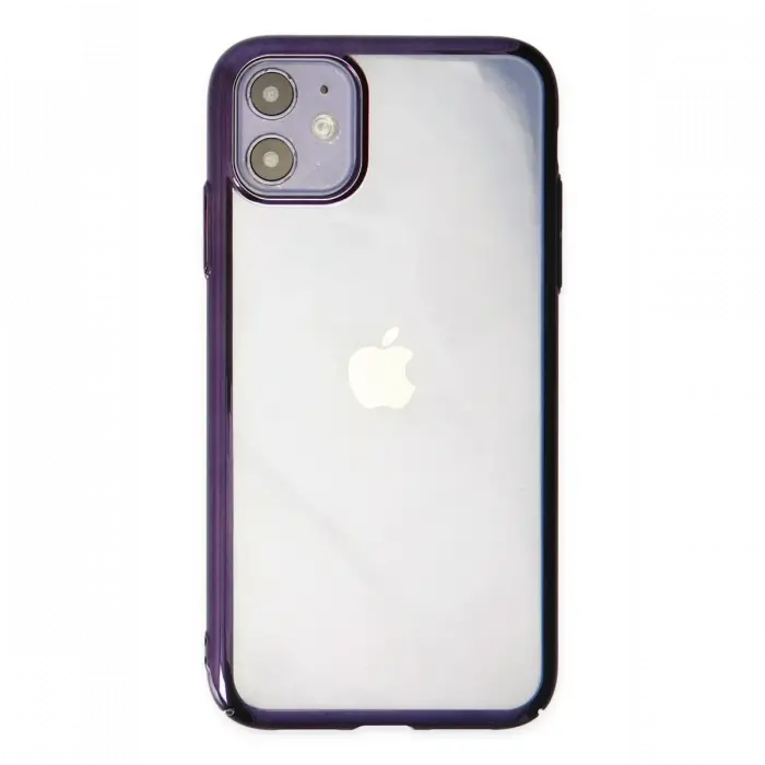Mey İthalat®  iPhone 12 Kılıf Element Silikon - Mor