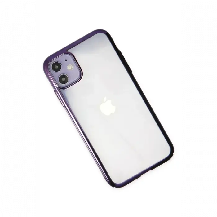 Mey İthalat®  iPhone 12 Kılıf Element Silikon - Mor