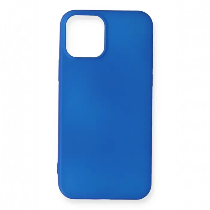 Mey İthalat®  iPhone 12 Mini Kılıf First Silikon - Mavi