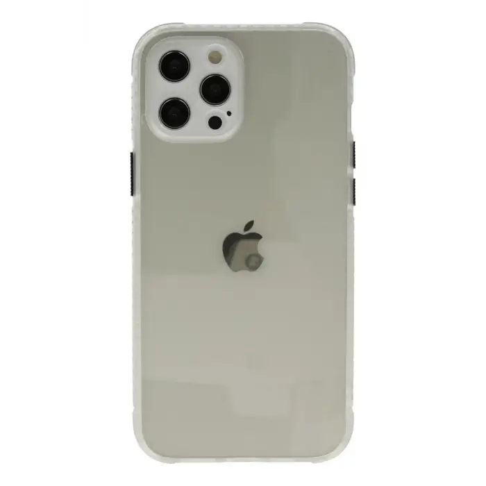 Mey İthalat®   iPhone 12 Pro Kılıf Miami Şeffaf Silikon - Şeffaf