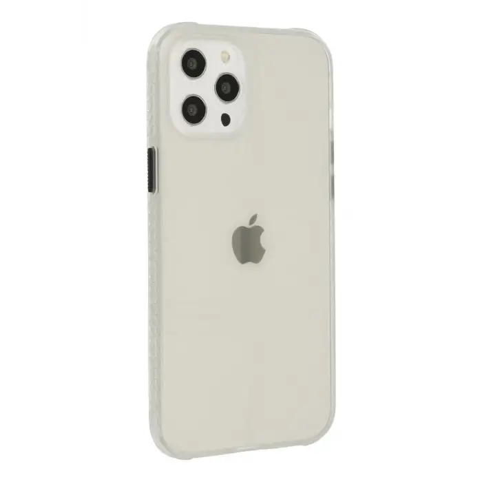 Mey İthalat®   iPhone 12 Pro Kılıf Miami Şeffaf Silikon - Şeffaf