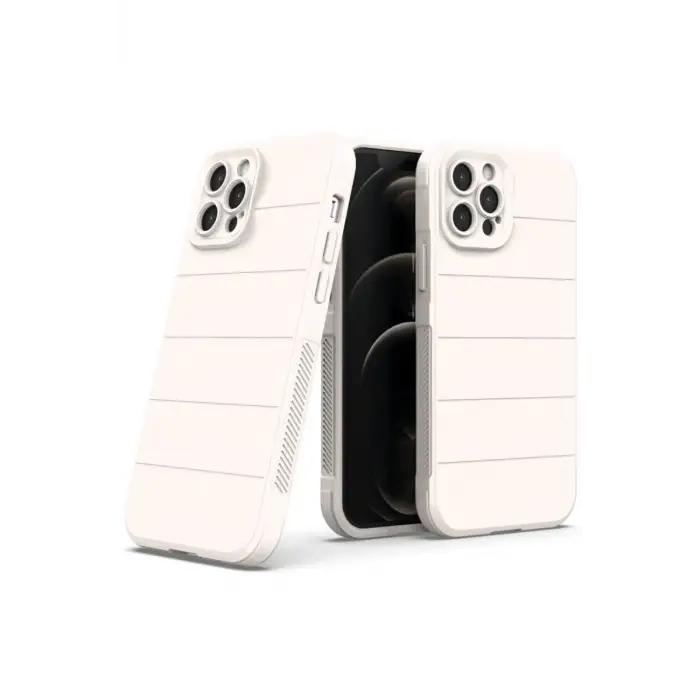 Mey İthalat®  iPhone 12 Pro Kılıf Optimum Silikon - Krem
