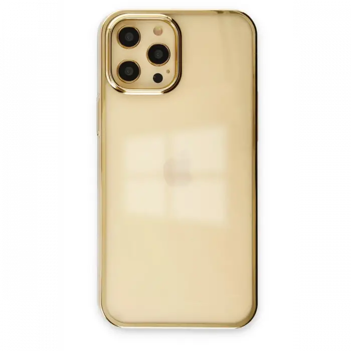 Mey İthalat®  iPhone 12 Pro Max Kılıf Element Silikon - Gold