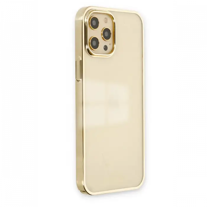 Mey İthalat®  iPhone 12 Pro Max Kılıf Element Silikon - Gold