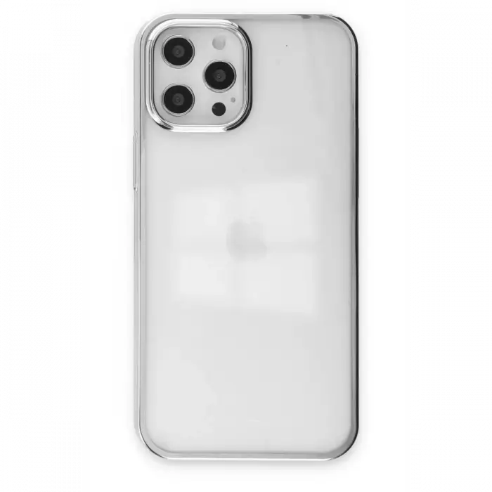 Mey İthalat®  iPhone 12 Pro Max Kılıf Element Silikon - Gümüş