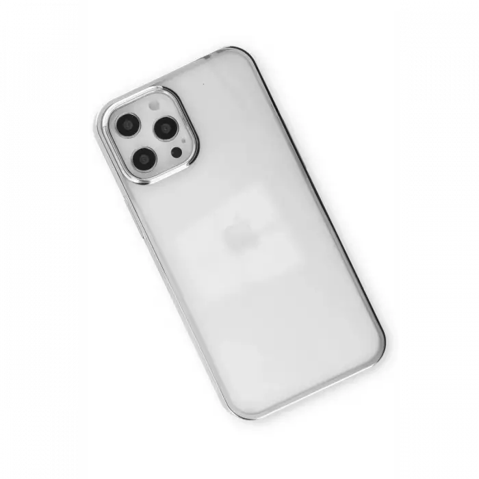 Mey İthalat®  iPhone 12 Pro Max Kılıf Element Silikon - Gümüş