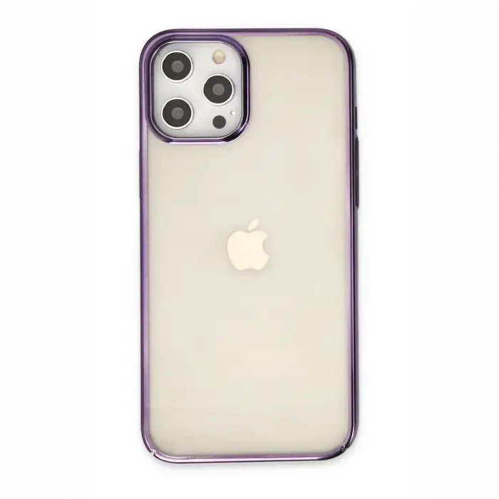 Mey İthalat®  iPhone 12 Pro Max Kılıf Element Silikon - Mor