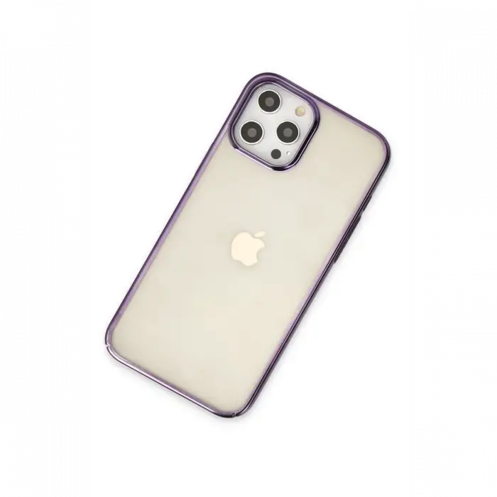 Mey İthalat®  iPhone 12 Pro Max Kılıf Element Silikon - Mor
