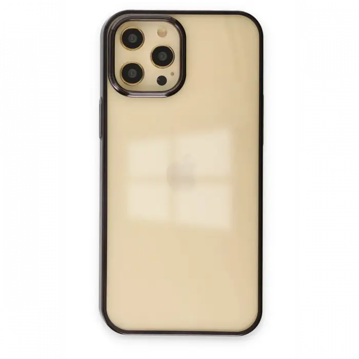 Mey İthalat®  iPhone 12 Pro Max Kılıf Element Silikon - Siyah