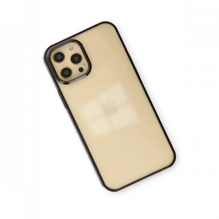 Mey İthalat®  iPhone 12 Pro Max Kılıf Element Silikon - Siyah