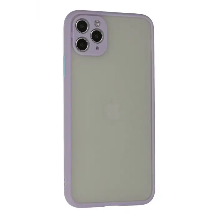 Mey İthalat®   iPhone 12 Pro Max Kılıf Montreal Silikon Kapak - Mor