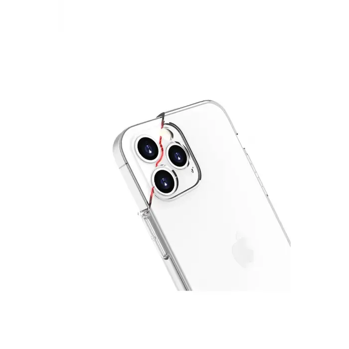 Mey İthalat®  iPhone 13 Pro Kılıf Lüx Şeffaf Silikon