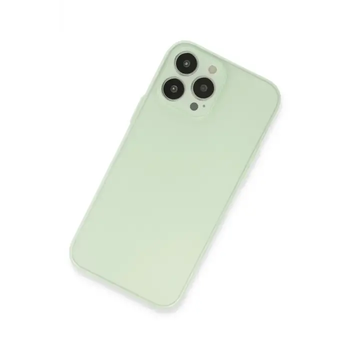 Mey İthalat®   iPhone 13 Pro Kılıf Puma Silikon - Açık Yeşil