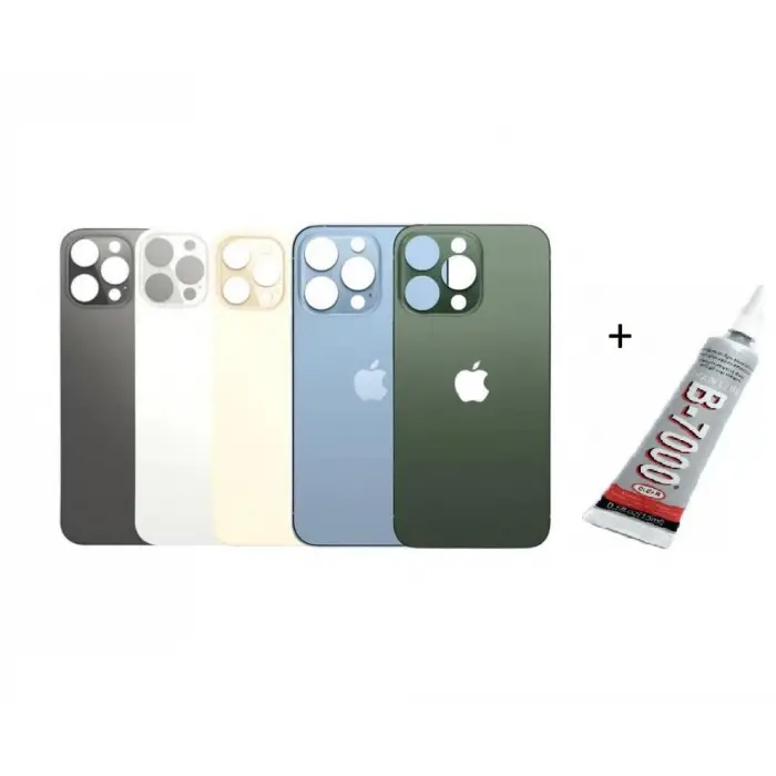 Mey İthalat® iPhone 13 PRO MAX Arka Batarya Pil Kapağı  MAVİ (B