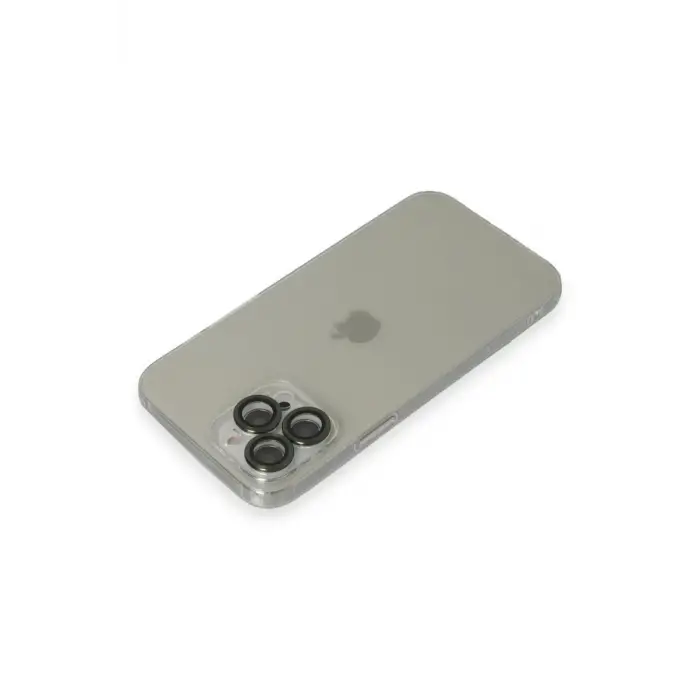 Mey İthalat®   iPhone 13 Pro Max Kılıf Luko Lens Silikon - Yeşil