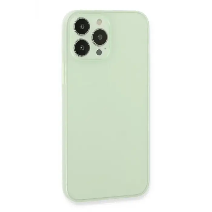 Mey İthalat®   iPhone 13 Pro Max Kılıf Puma Silikon - Açık Yeşil