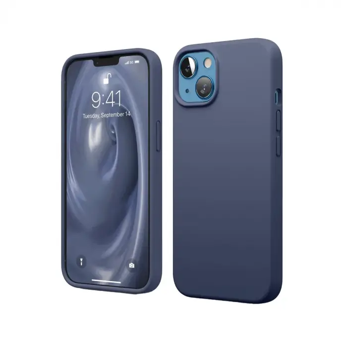 Mey İthalat®   iPhone 14 Kılıf First Silikon - Lacivert
