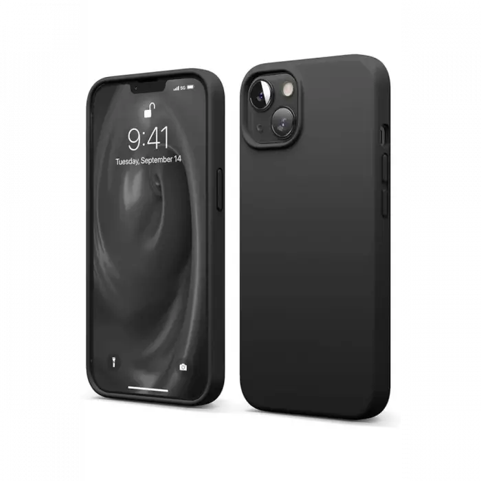 Mey İthalat®   iPhone 14 Kılıf First Silikon - Siyah