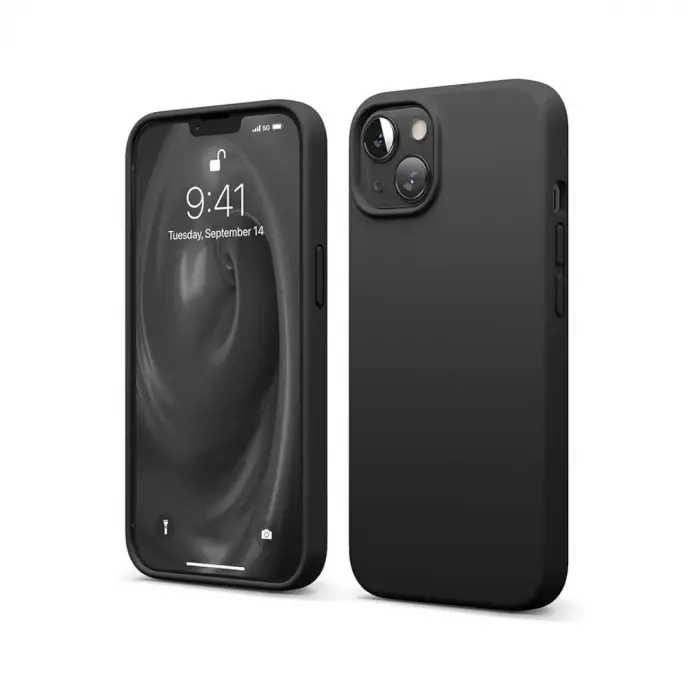 Mey İthalat®   iPhone 14 Kılıf First Silikon - Siyah