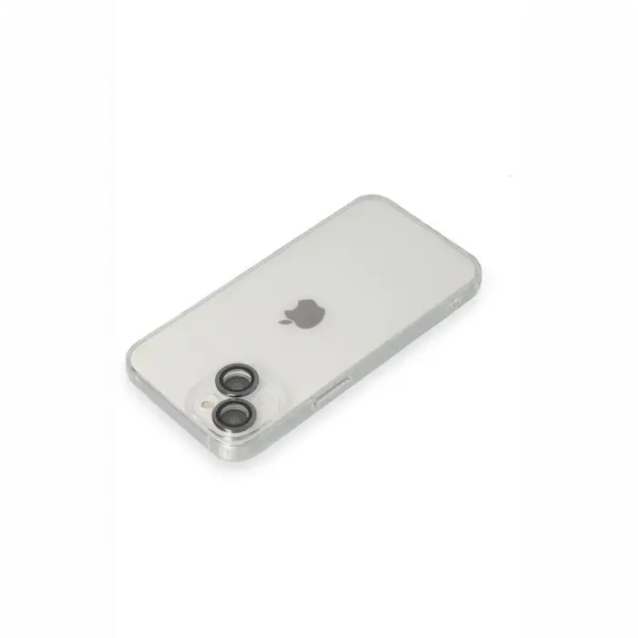 Mey İthalat®  iPhone 14 Kılıf Luko Lens Silikon - Siyah
