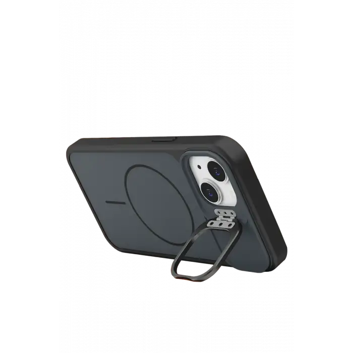 Mey İthalat®   iPhone 14 Pale Magsafe Standlı Kapak- Siyah