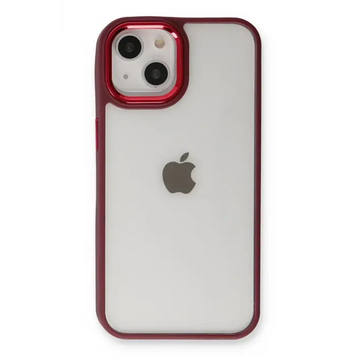 Mey İthalat®   iPhone 14 Plus Kılıf Dora Kapak - Kırmızı