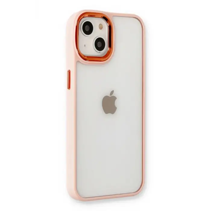 Mey İthalat®   iPhone 14 Plus Kılıf Dora Kapak - Pudra