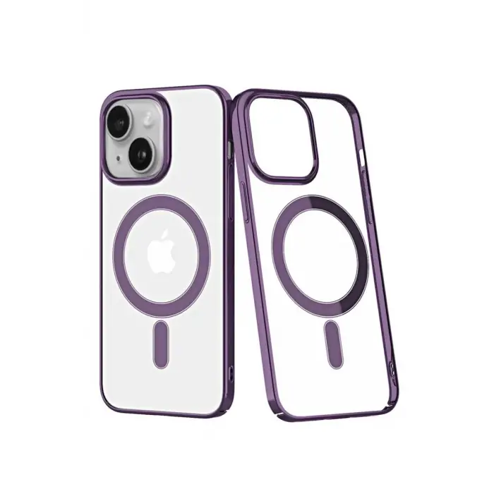 Mey İthalat®   iPhone 14 Plus Kılıf Element Magneticsafe Sert Kapak - Mor
