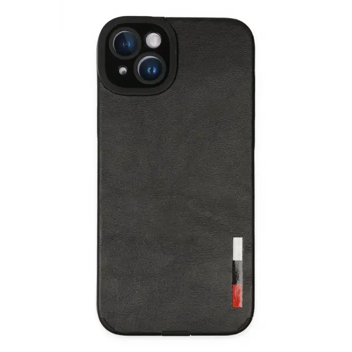 Mey İthalat®   iPhone 14 Plus Kılıf Loop Deri Silikon - Siyah
