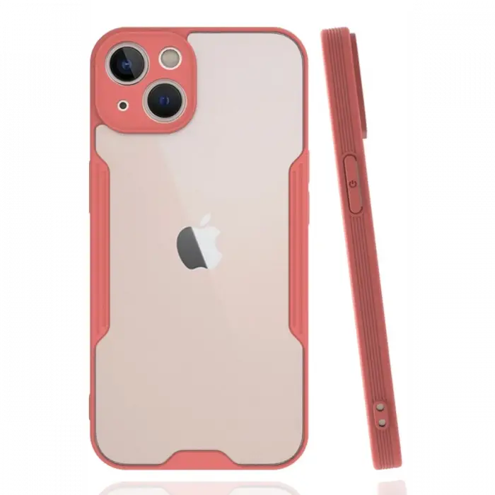 Mey İthalat®   iPhone 14 Plus Kılıf Platin Silikon - Pembe