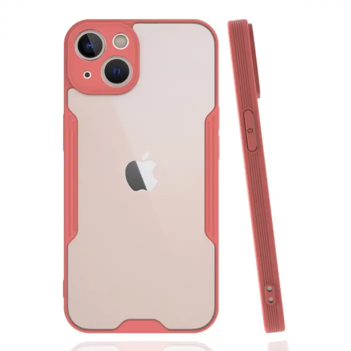 Mey İthalat®   iPhone 14 Plus Kılıf Platin Silikon - Pembe