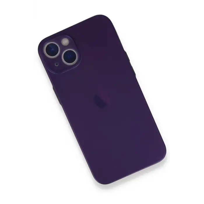 Mey İthalat®   iPhone 14 Plus Kılıf PP Ultra İnce Kapak - Mor
