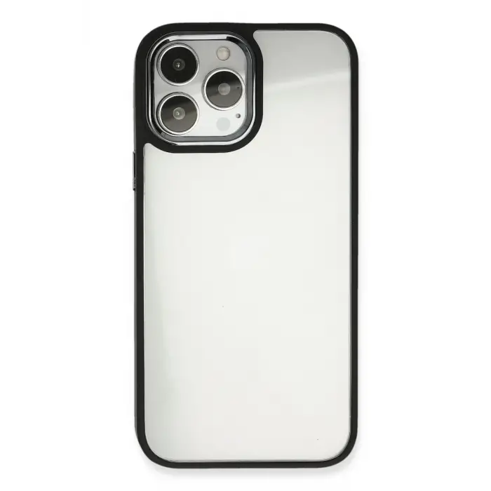 Mey İthalat®   iPhone 14 Pro Kılıf Dora Kapak - Siyah