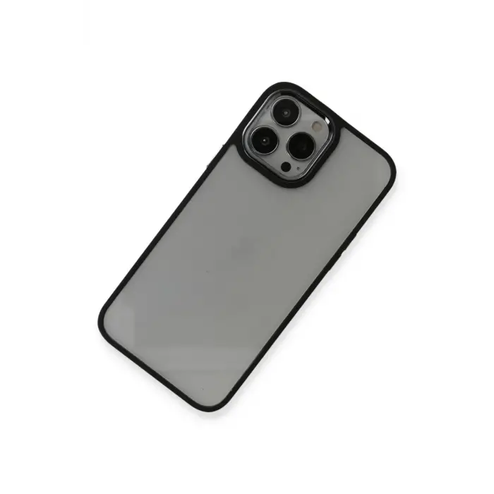 Mey İthalat®   iPhone 14 Pro Kılıf Dora Kapak - Siyah