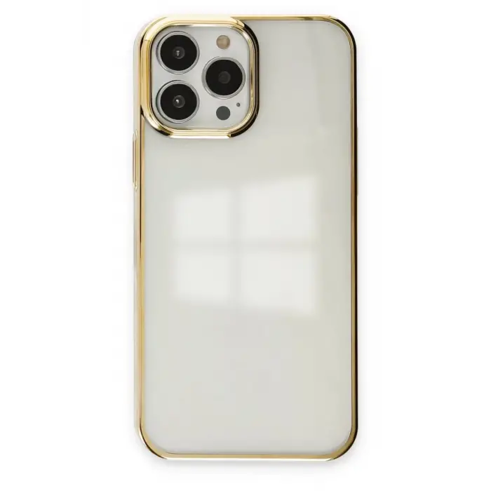 Mey İthalat®   iPhone 14 Pro Kılıf Element Silikon - Gold